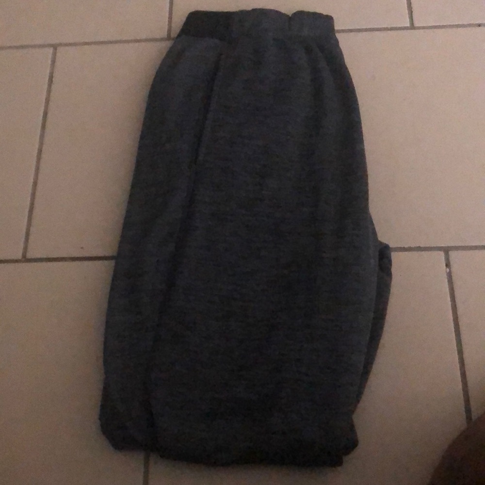 Gray sweatpants
